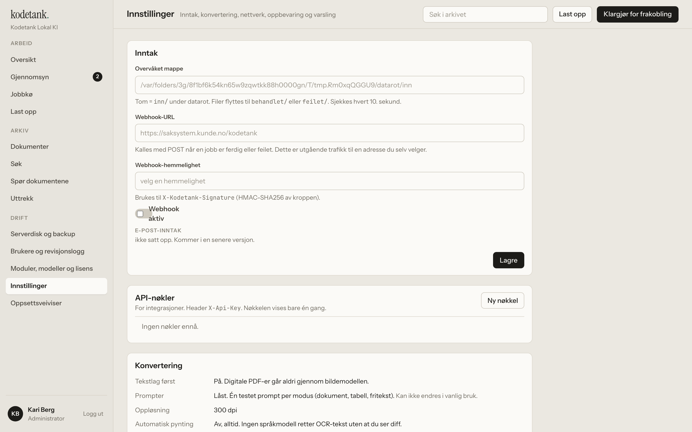 Innstillinger med oppbevaringsregler, og telemetri som «finnes ikke»